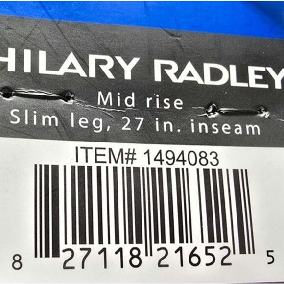 NWT Hilary Radley Womens Tummy Control Panel Pants Black Size Large 27" Inseam L - Picture 7 of 9